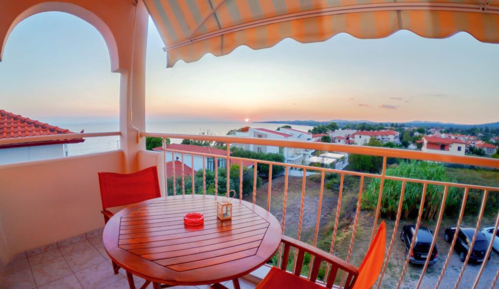 Summer House Nikiti-balcony-view